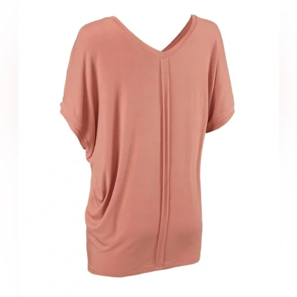 CAbi Women's Short Sleeve Tee - Rose - Picture 2 of 4
